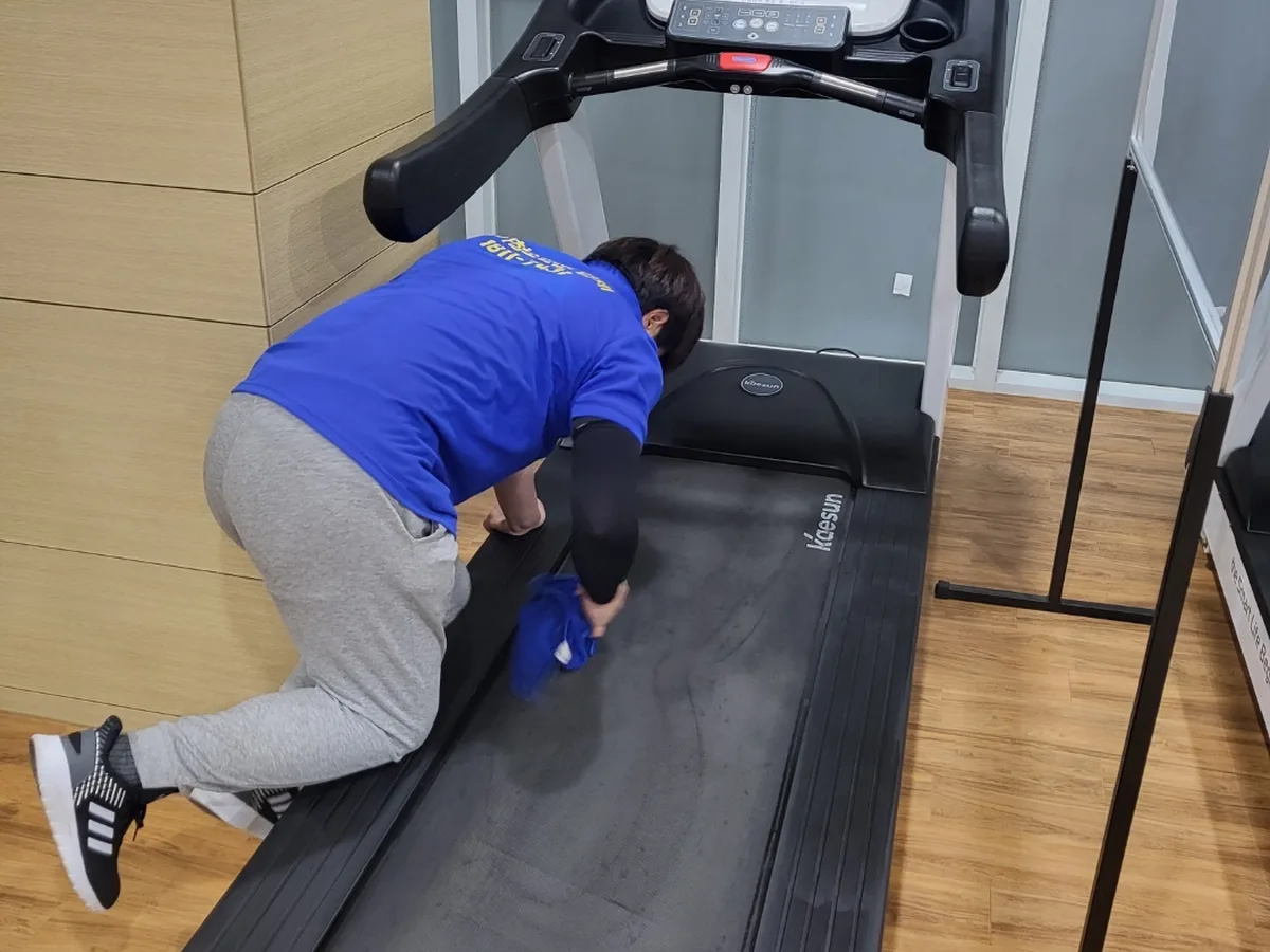 달서구 성당동 피트니스 라커 검사실 위생청소 사례 - 행진크린